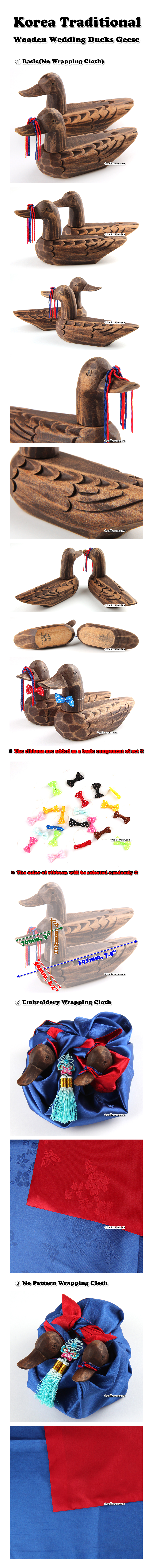 Korean Traditional Wedding Ducks Matte Small Size